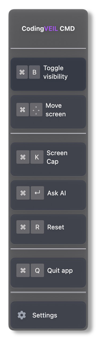 CodingVeil Toolbar